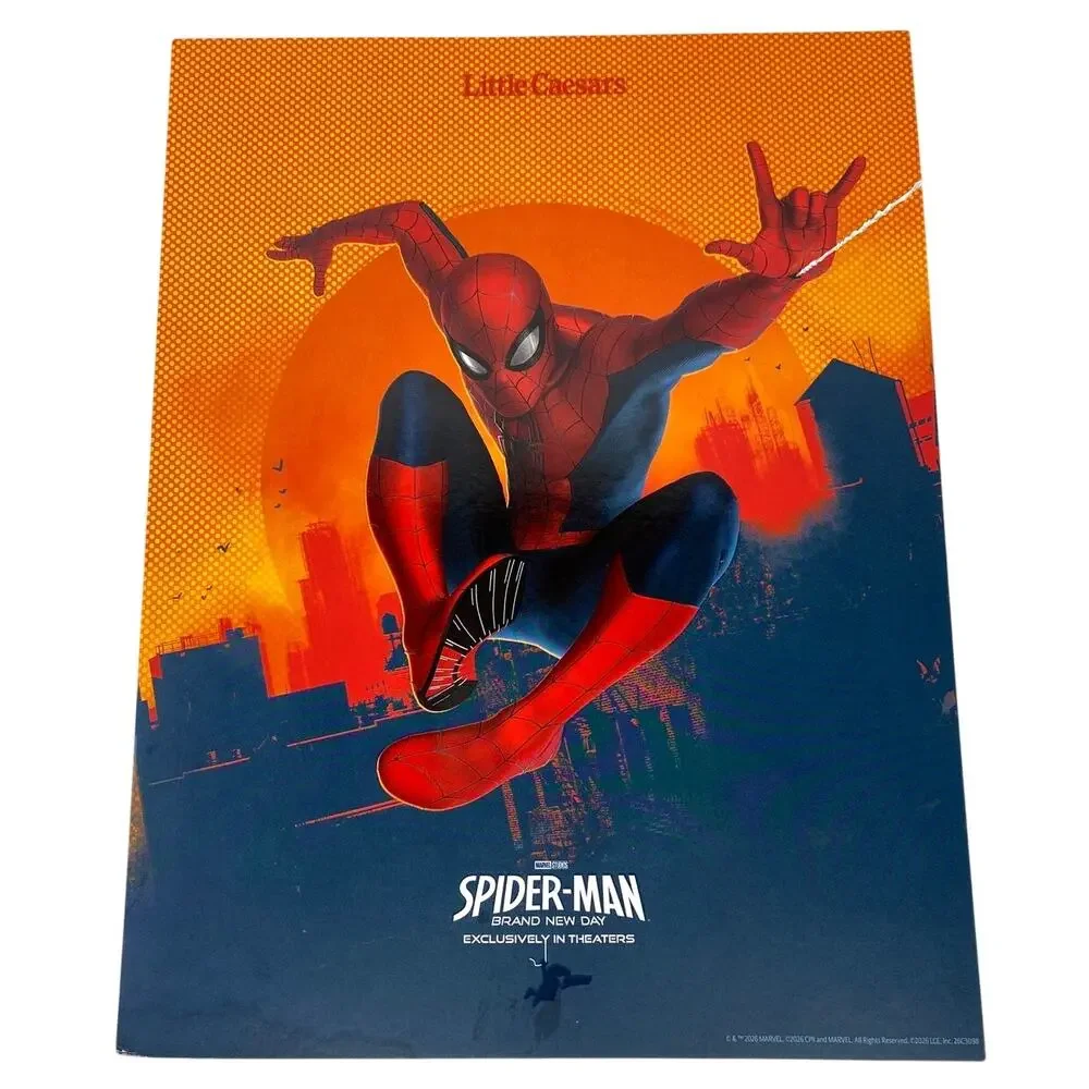 Spider Man Little Caesars Collectable Posters Set of 3 8.5 x 11 Marvel Superhero